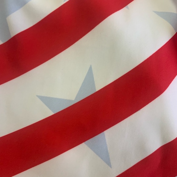 🇺🇸 Plum Patriotic Stars & Stripes Leotard – Adult Medium - Picture 3 of 4